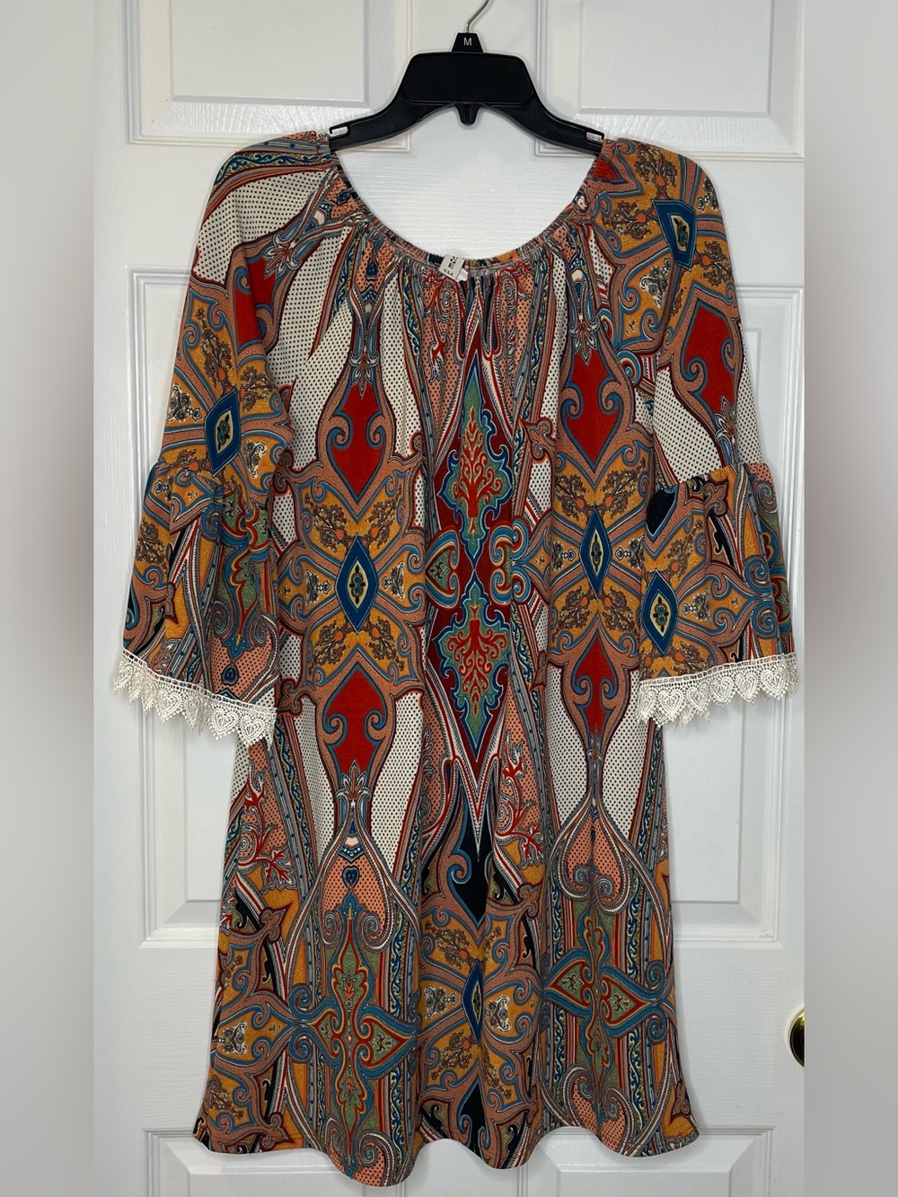 R Rouge multicolored Dress Bell Sleeves